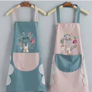 1 Pcs Multi coloer - Waterproof Kitchen Apron for Women with Big Front Pocket Hand-Wiping Towel | Comfortable Wear-Resistant Chef Apron for Cooking | One Size Fits Most | (1 Pcs)